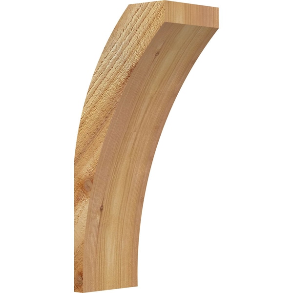 Ekena Millwork 4"W x 6"D x 14"H Thorton Rough Sawn Knee Brace, Western Red Cedar BRC04X06X14THR00RWR - main